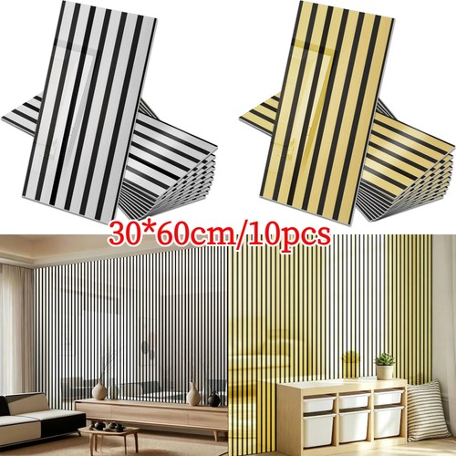 10x thick stripe tiles wall - 10x,