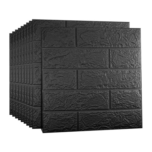 Pcs black wall panels - pcs,
