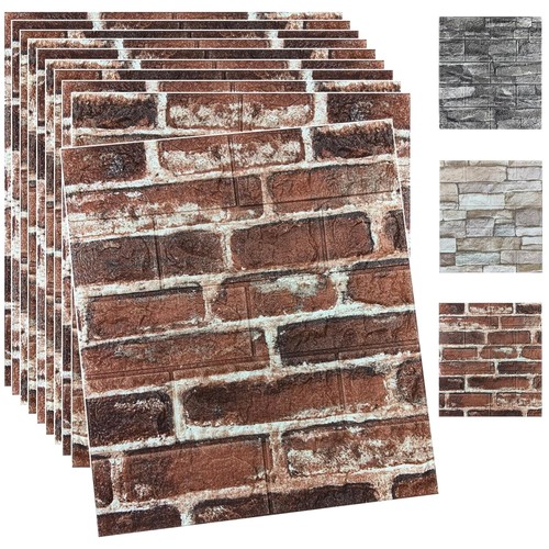 20pcs red wall - 3d, peel