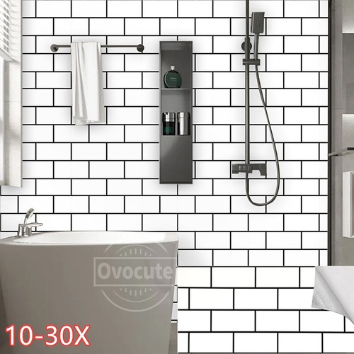 30x white metro tile - white,