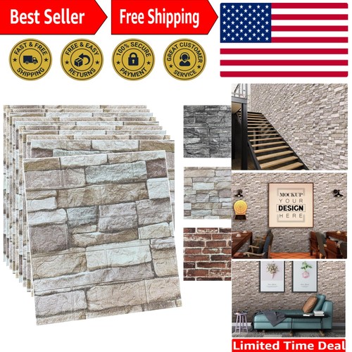 10pcs rock color faux brick - 10pcs,