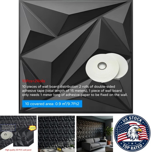 10pcs 30x30cm wall - 3d,