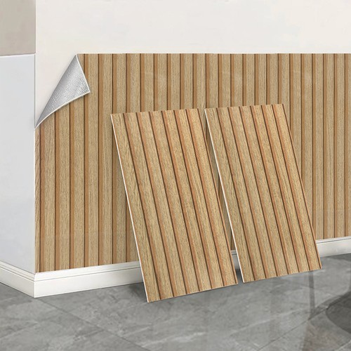 Pack self adhesive wood - self-adhesive, 3d