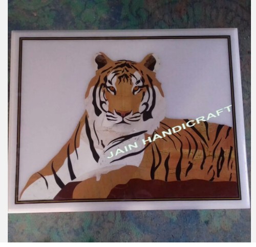 White marble center - 15",